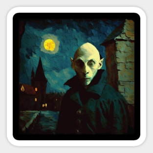 nosferatu van gogh Sticker